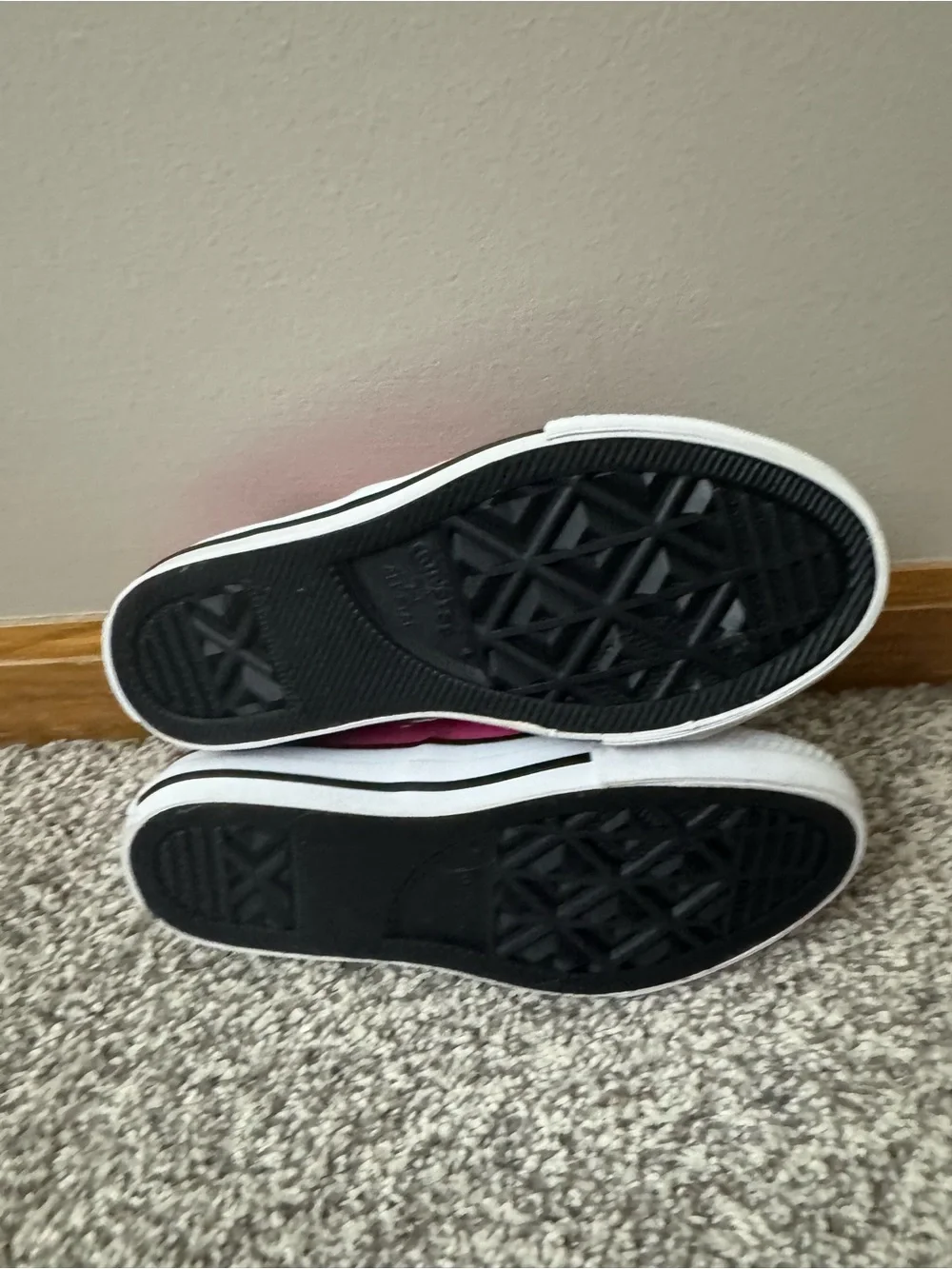 Converse Pink Low-Top Sneakers with Flip Tongue Like New Size 12